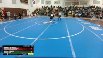 155 lbs Round 1 - Sergio Cardenas, Worland Middle School vs Zack Kuntz, Greybull MS