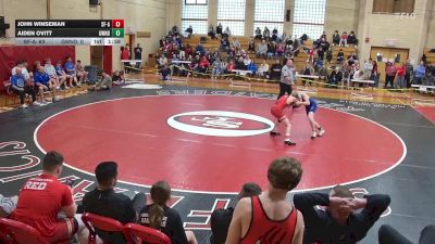 126 lbs Day 2 (round 3) - John Winseman, St. Francis A vs Aiden Ovitt, Gowanda