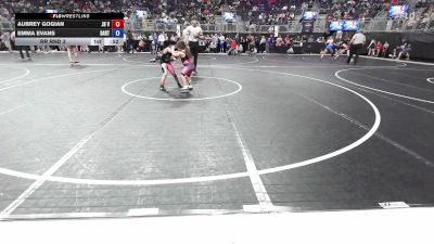 74.8-76.2 lbs Rr Rnd 3 - Aubrey Gogian, Jr Vikings vs Emma Evans, Bartlesville Wrestling Club