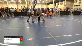 117 lbs Quarterfinal - Kaleb Kinzey, Armstrong vs Rook Smith, Montour