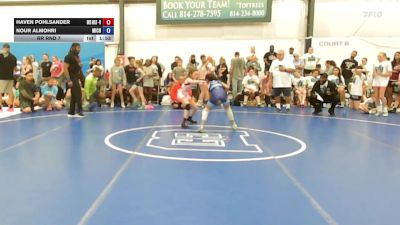 33 lbs Rr Rnd 7 - Haven Pohlsander, Okie Girls - W vs Nour Almohri, Michigan Wrestling Academy - W
