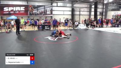 74 kg Round Of 64 - Dylan Whitt, Viking Wrestling Club (IA) vs Loranzo Rajaonarivelo, Glenville State