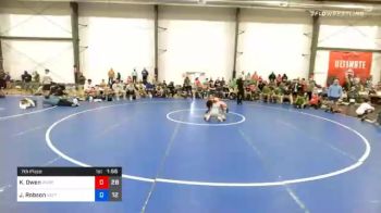 57 kg 7th Place - Kai Owen, Wyoming Valley RTC Blue vs Jude Robson, Va Team Predator (NAT)