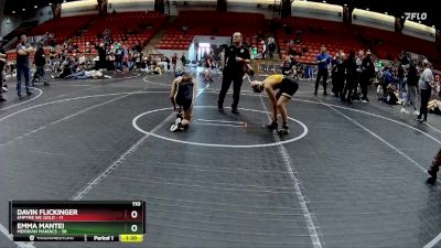 110 lbs Round 7 (8 Team) - Emma Mantei, Meridian Maniacs vs Davin Flickinger, Empyre WC Gold