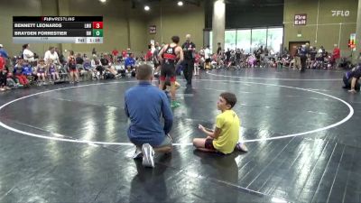 116 lbs Round 4 (6 Team) - Bennett Leonards, Louisiana Mudbugs vs Brayden Forrestier, Rebel Wrestling