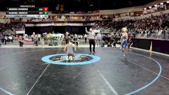 5A 133 lbs Cons. Semi - Andres Romero, Los Lunas vs Gabriel Serros, Volcano Vista
