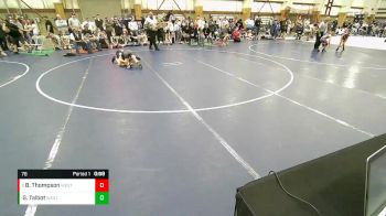 76 lbs 1st Place Match - Braden Thompson, Colorado Outlaws vs Gatlan Talbot, ATC