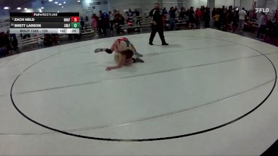 129 lbs Cons. Semi - Brett Larson, Elm Creek vs Zach Held, Underground Wrestling Club