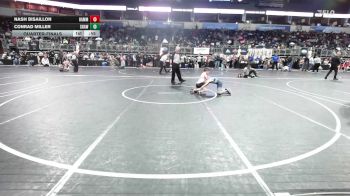 64 lbs Quarterfinal - Nash Bisaillon, Hammerin Hawks WC vs Conrad Miller, Shawnee Takedown Club