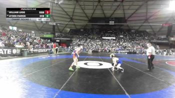 Boys 2A 106 lbs Champ. Round 1 - William Legg, Ridgefield vs Ayden Parkin, Fife