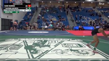 125 lbs 5th Place Match - Gabe Ramirez, California Baptist vs Hayden Ancheta, San Francisco State