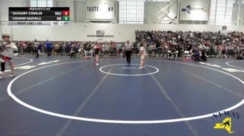 122 lbs Round 3 - Cooper Rastelli, Kin-Tora Wrestling Club vs Zachary Conklin, Tri-State Wrestling Club (Hudson Valley)