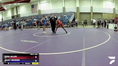 126 lbs Cons. Round 1 - Musa Jalloh, OH vs Brady Krueger, IL