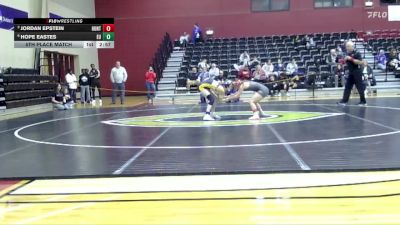 103 lbs 5th Place Match - Hope Eastes, Emmanuel University vs Jordan Epstein, Huntingdon