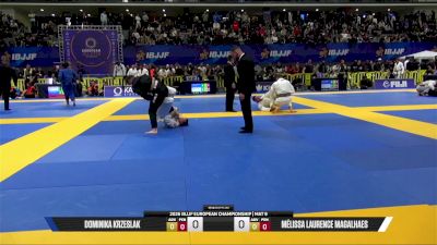 Mélissa Laurence Magalhaes vs Dominika Krzeslak 2026 European Jiu-Jitsu IBJJF Championship