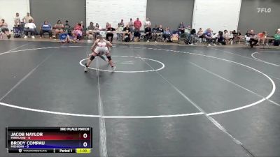92 lbs Placement Matches (8 Team) - Jacob Naylor, Maryland vs Brody Compau, Michigan