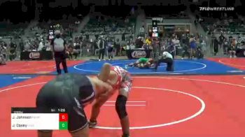 126 lbs Quarterfinal - Jaiden Johnson, Fort Gibson Youth Wrestling vs Jaydon Casey, Checotah Matcats