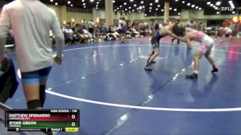 138 lbs Cons. Semi - Matthew Spignardo, Charleston RTC vs Ryder Gibson, Teknique