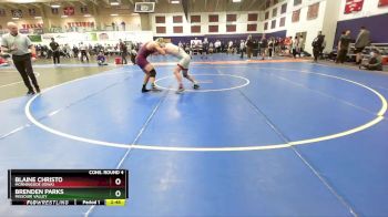 165 lbs Cons. Round 4 - Brenden Parks, Missouri Valley vs Blaine Christo, Morningside (Iowa)
