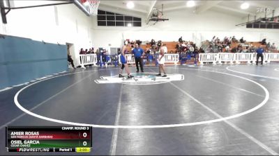 144 lbs Champ. Round 3 - Osiel Garcia, Cesar Chavez vs Amier Rosas, San Marcos (Santa Barbara)