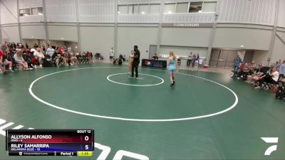 101 lbs Placement Matches (8 Team) - Reana Spangler, Kansas vs Lylah Adams, Ohio