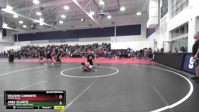 67 lbs Quarterfinal - Ares Duarte, Savage House Wrestling vs Vaughn Carnrite, Poway Elite