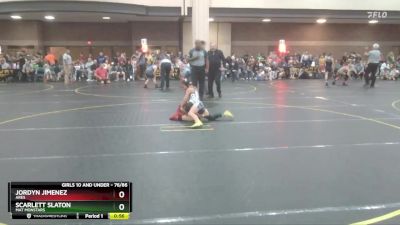 76/86 Quarterfinal - Jordyn Jimenez, Ares vs Scarlett Slaton, Mat Monstars