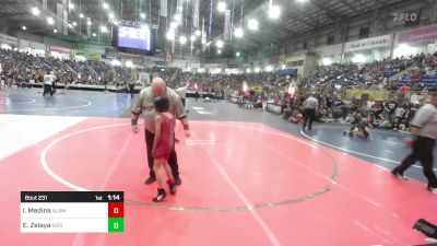 53 lbs Rr Rnd 1 - Isaac Medina, Alamosa Wrestling vs Emmitt Zelaya, Sierra Grande Panthers