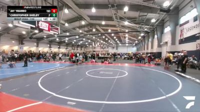 115 lbs Quarterfinal - Jay Ybarbo, Vici Wrestling Club vs Christopher Shelby, Jflo Trained