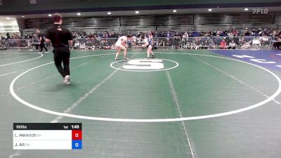 160 lbs Consi Of 8 #1 - Lydia Heinrich, OH vs Juliet Alt, PA