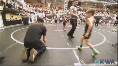 45 lbs Semifinal - Aryn Bert, Midwest City Bombers Youth Wrestling Club vs Crew McCormick, Moore Wrestling Academy