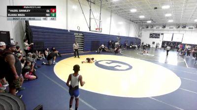 40-43 lbs 1st Place Match - Eliana Meza, Pounders Wrestling Club vs Hazel Grimley, Cal-Grapplers