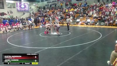 190 lbs 2nd Wrestleback (16 Team) - James Cannon, Perry vs Austin Anderson, Whitewater