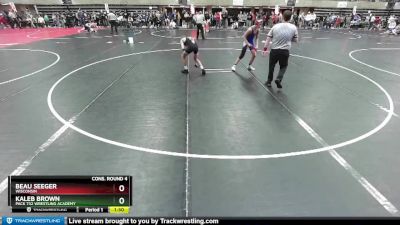 112 lbs Cons. Round 4 - Beau Seeger, Wisconsin vs Kaleb Brown, Pack 732 Wrestling Academy