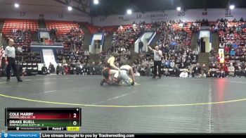 138 lbs Semifinals (8 Team) - Cole Marry, Hudson Area HS vs Drake Buell, Martin/Climax Scott HS