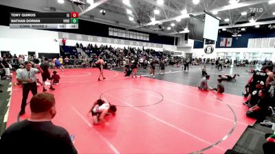 106 lbs Cons. Round 2 - Tony Quiros, Eastvale Elite vs Nathan Dornin, Valley View High School