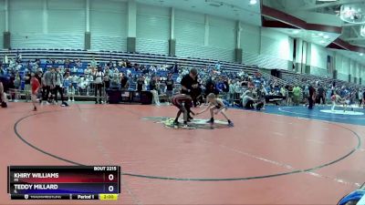 74 lbs Cons. Round 2 - Khiry Williams, MI vs Teddy Millard, IL