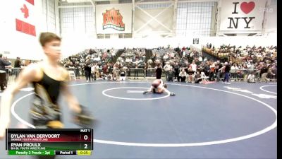 110 lbs Cons. Round 5 - Ryan Proulx, BH-BL Youth Wrestling vs Dylan Van Dervoort, Shaker Youth Wrestling