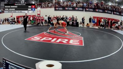 74 kg Champ. Round 1 - Isaias Jimenez, Pennsylvania RTC vs Joel Adams, Beaver Dam Wrestling Regional Training Center