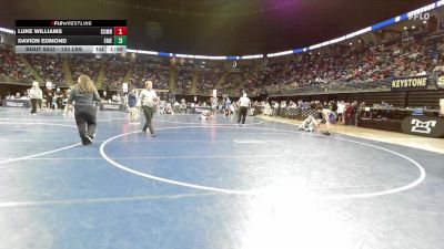 124 lbs Round Of 32 - Luke Williams, Cumberland Valley vs Davion Edmond, Erie