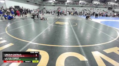 60 lbs Cons. Semi - Layton Forest, Agape Wrestling Club-AA vs Lincoln Castillo, Rogersville Wrestling Club-AA