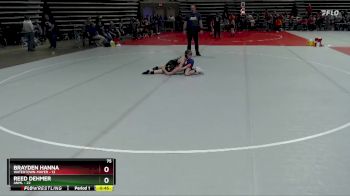 75 lbs Placement (4 Team) - Brayden Hanna, Watertown-Mayer vs Reed Dehmer, ANML