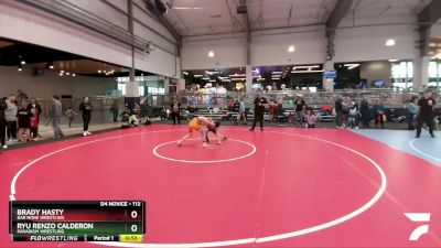 113 lbs Semifinal - Ryu Renzo Calderon, Paradigm Wrestling vs Brady Hasty, Bar None Wrestling