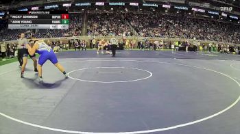 D2-285 lbs Cons. Semi - Adin Young, Plainwell HS vs Ricky Johnson, Harper Creek HS