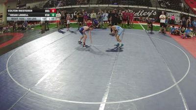 100 lbs Semis - Colton Riesterer, Oregon vs Keian Linnell, Utah