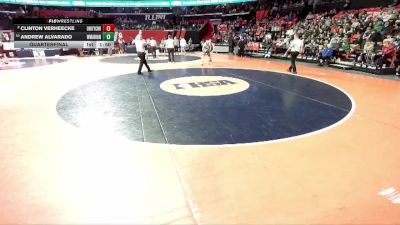 1A 138 lbs Quarterfinal - Andrew Alvarado, Woodstock (Marian) vs Clinton VerHeecke, Decatur (Unity Christian)