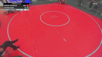 106 lbs Cons. Semi - Hayden Nozie, Canyon View vs Jordan Sprinkles, Project 8 Wrestling Club