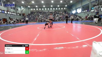 49 lbs Consi Of 4 - Thiago Matteo Rios, Conway Wrestling Club vs Maverick Vick, Pottsville Apache Youth Wrestling