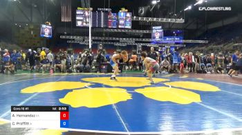 160 lbs Cons 16 #1 - Alexander Hernandez, California vs Carter Proffitt, Iowa