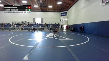 141 lbs Cons. Round 1 - Carson Gonzalez, Menlo NCWA vs Kenneth Schulz, Simpson